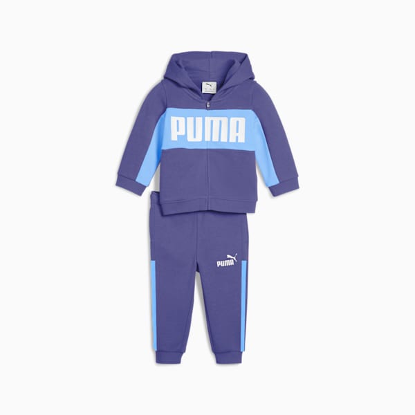 Ensemble 2 pièces chandail à capuchon et pantalon Minicats Essentials Block Tout-petit, Blue Crystal, extralarge